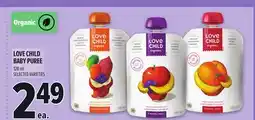 Metro LOVE CHILD BABY PUREE offer