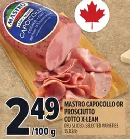Metro MASTRO CAPOCOLLO OR PROSCIUTTO COTTO X - LEAN offer