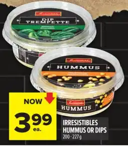Metro IRRESISTIBLES HUMMUS OR DIPS offer
