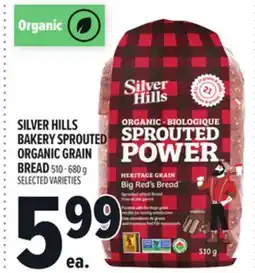 Metro SILVER HILLS BAKERY SPROUTED ORGANIC GRAIN BREAD offer