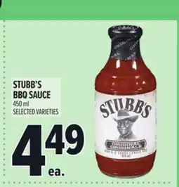 Metro STUBB'S BBQ SAUCE offer