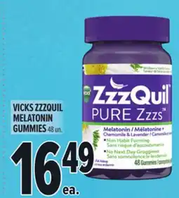 Metro VICKS ZZZQUIL MELATONIN GUMMIES offer