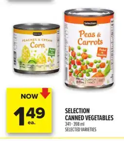 Metro SELECTION CANNED VEGETABLES offer