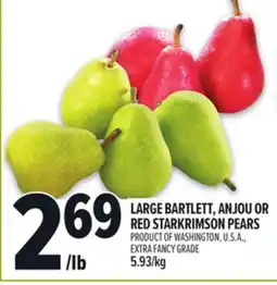 Metro LARGE BARTLETT, ANJOU OR RED STARKRIMSON PEARS offer