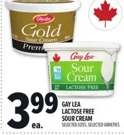Metro GAY LEA LACTOSE FREE SOUR CREAM offer