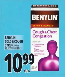 Metro BENYLIN COLD & COUGH SYRUP offer
