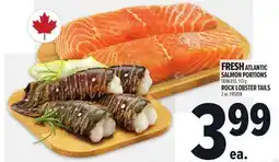 Metro FRESH ATLANTIC SALMON PORTIONS, ROCK LOBSTER TAILS offer