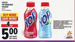 Metro YOPLAIT YOP DRINKABLE YOGOURT offer