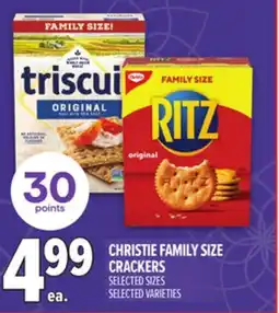 Metro CHRISTIE FAMILY SIZE CRACKERS offer