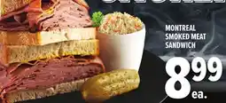 Metro FRESH 2 GO MONTREAL SMOKED MEAT SANDWICH offer