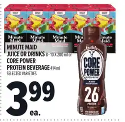 Metro MINUTE MAID JUICE OR DRINKS offer