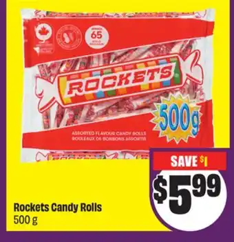 Chalo FreshCo Rockets Candy Rolls 500 g offer