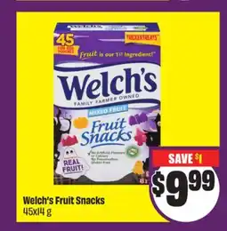 Chalo FreshCo Welch's Fruit Snacks 45x14 g offer