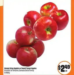 Chalo FreshCo Honey Crisp Apples or Sweet Tango Apples Product of Ontario, Canada Extra Fancy 5.49/kg offer