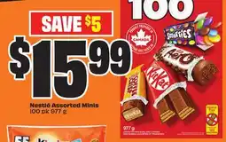 Chalo FreshCo Nestlé Assorted Minis 100 pk 977 g offer