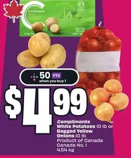 Chalo FreshCo Compliments White Potatoes 10 lb Product of Canada Canada No. 1 4.54 kg offer