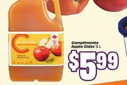 Chalo FreshCo Compliments Apple Cider 3 L offer