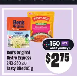 Chalo FreshCo Ben's Original Bistro Express 240-250 g or Tasty Bite 285 g offer