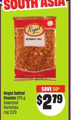 Chalo FreshCo Regal Salted Snacks 375 g Selected Varieties offer