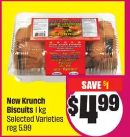 Chalo FreshCo New Krunch Biscuits 1 kg Selected Varieties offer