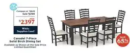 La Z Boy Canadel 7-Piece Solid Birch Dining Set offer