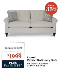 La Z Boy Laurel Fabric Stationary Sofa offer