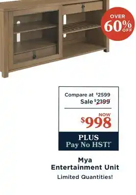 La Z Boy Mya Entertainment Unit offer