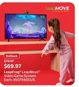 Walmart LeapFrog LeapMove Video Game System offer