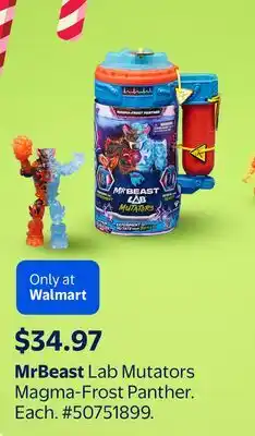Walmart MrBeast Lab Mutators Magma-Frost Panther offer