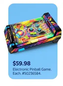 Walmart Electronic Pinball Game offer