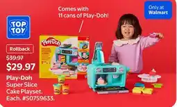 Walmart Play-Doh Super Slice Cake Playset offer