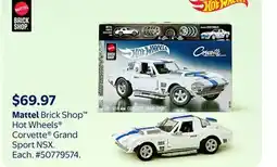 Walmart Mattel Brick Shop Hot Wheels Corvette Grand Sport NSX offer