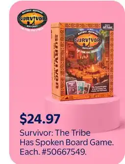 Walmart Survivor: The Tribe Has Spoken Board Game offer