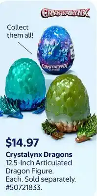 Walmart Crystalynx Dragons 12.5-Inch Articulated Dragon Figure offer