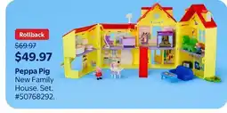 Walmart Peppa Pig New Family House Set offer