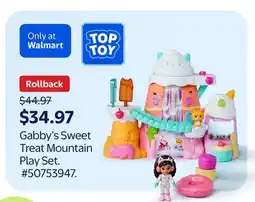 Walmart Gabby's Sweet Treat Mountain Play Set offer