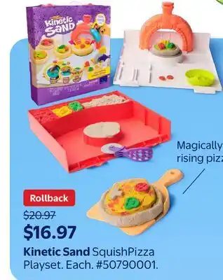 Walmart Kinetic Sand SquishPizza Playset offer