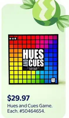 Walmart Hues and Cues Game offer