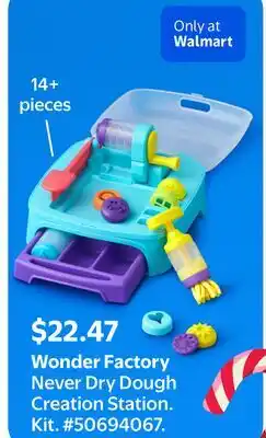 Walmart Wonder Factory Never Dry Dough Creation Station Kit offer