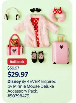 Walmart Disney ily 4EVER Inspired by Minnie Mouse Deluxe Accessory Pack offer