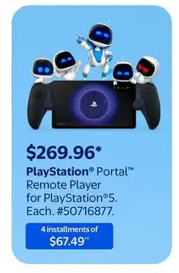 Walmart PlayStation Portal Remote Player for PlayStation 5 offer