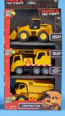Walmart Maxx Action Construction Vehicles 3-Pack offer