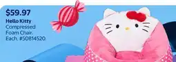 Walmart Hello Kitty Compressed Foam Chair offer
