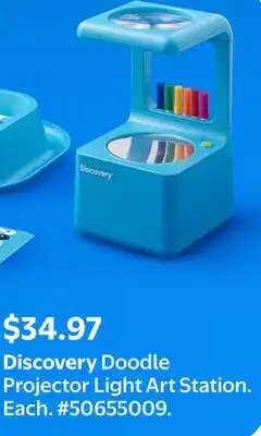 Walmart Discovery Doodle Projector Light Art Station offer
