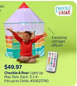 Walmart Chuckle & Roar Light Up Play Tent offer