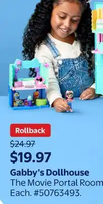Walmart Gabby's Dollhouse The Movie Portal Rooms offer