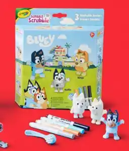 Walmart Crayola 3-Count Bluey Scribble Scrubbie Pets offer