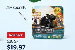 Walmart How To Train Your Dragon Roaring Minis Toothless Interactive Figure offer