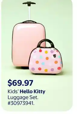 Walmart Kids Hello Kitty Luggage Set offer