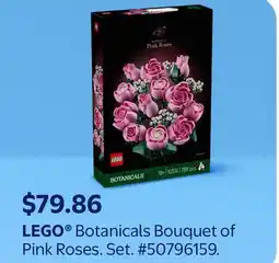 Walmart LEGO Botanicals Bouquet of Pink Roses offer